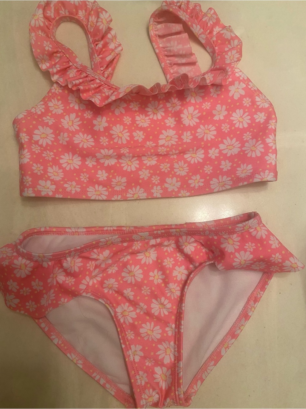 Cat & Jack Pink Floral Ruffle Bikini Bottoms